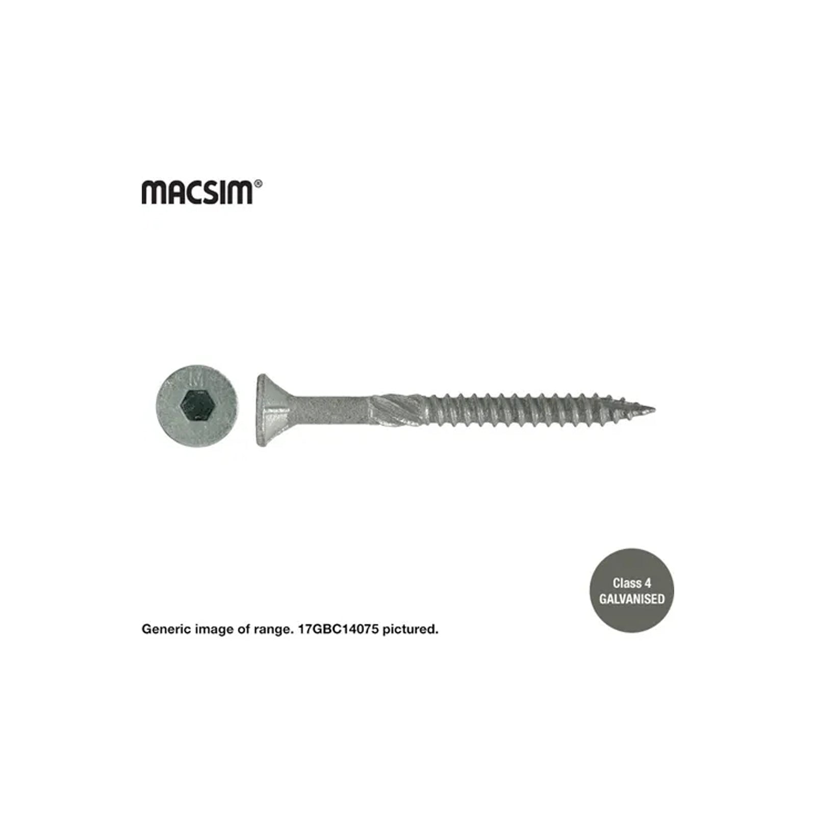 Macsim Batten Screws Type 17 14 10 X 100mm Box 500 Wpd Group 